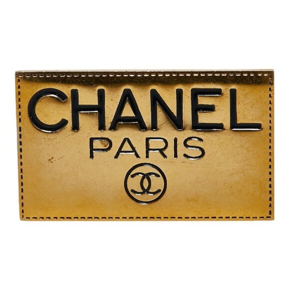 CHANEL Gold Coco Mark Brooch - Picture 1 of 4